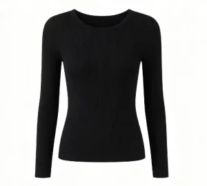 Women’s 100% Cashmere Crew Neck Pullovers Winter Sweaters with Front Logo Factory Direct TouchListener Texte