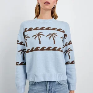 Women’s 100% Cotton Knitwear Pullover Jumper Autumn Casual Style Crew Neck Long Sleeves Jacquard Pattern Short Sweater