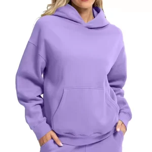 Women’s 100% Cotton Oversize Pullover Hoodie with Embroidered Printed Designs Ladies Casual Hoodies & Sweatshirts