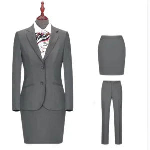 Women’s 2 Piece Business Suit Slim Fit Dress Suits 2 Button Solid Blazer Jacket Pants Sets for Office Work Uniform