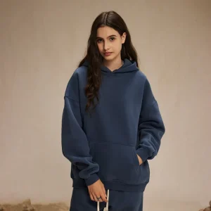 Women’s 350g Heavyweight Sweatshirt Custom Highstreet Cotton Mix Polyester Regular Fit Modern Street Fashion Screen Print Autumn