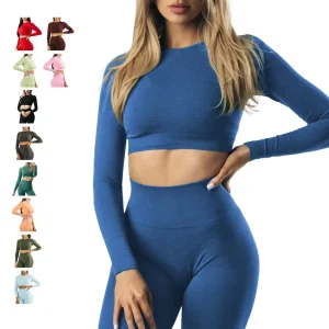 Women’s Active Gym Clothing Set Seamless Yoga Activewear Workout Bra Fitness Leggings Floral Print Pants Breathable