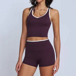 Women’s Activewear Suits Quick Dry Gym Running Sports Top Bra High Waist Legging Shorts Breathable Lightweight Workout Yoga Sets