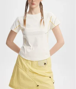 Women’s Athleisure Outfits T-Shirt Moisture Wicking Slim Athletic Tee Running Lightweight Top
