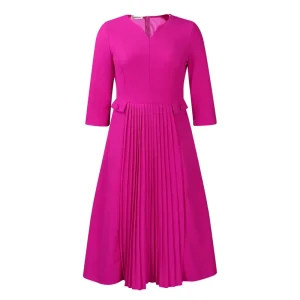 Women’s Autumn Solid Color Plus Size Dress