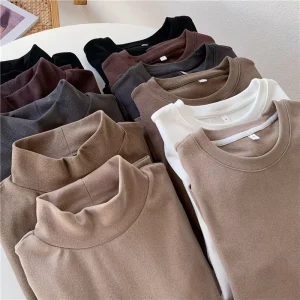 Women’s Autumn Winter Cute Velvet Fleece Base Shirt for Weekend Shopping