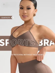 Women’s Backless Sports Bra with Shock-absorbing and Anti-sagging Features, Ideal for Fitness, Yoga, and Pilates Summer tank Top