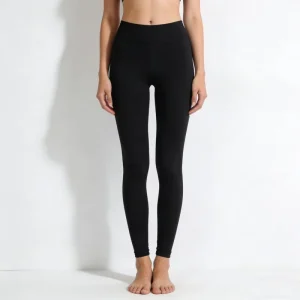 Women’s Black High Waist Capris Yoga Pants Standard Breathable Knitted Workout Leggings with Pockets Vintage Spring