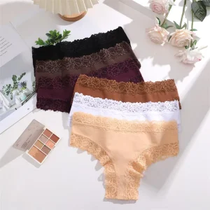Women’s Boyshort Underwear Knitted Cotton Sexy Comfortable Breathable Eco Friendly Quick Dry Mid Rise