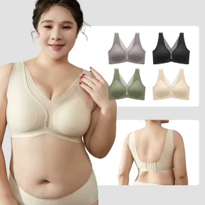 Women’s Bra Seamless Wireless Breathable Deep V Neck Big Breast Casual Wearing Sport Bra Multiple Amount Lower Price
