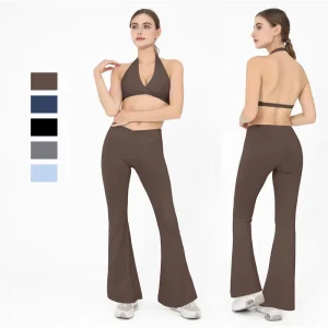 Women’s Bra With Pads Yoga Sets Breathable Lightweight Sports Leggings High Elasticity Yoga Fitness Workout Clothing