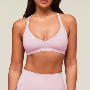 Women’s Breathable Crop Yoga Bra Lightweight Eco friendly Quick Dry Shockproof Nylon Spandex Fitness Bra