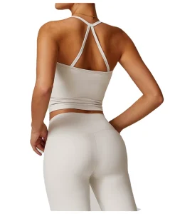 Women’s Breathable Gym Sports Bra Custom Logo Backless Workout Sports Bra