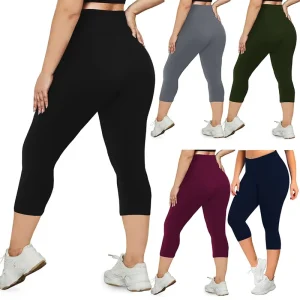 Women’s Breathable Plus Size 5XL Leggings Celestial Leaves Printing Elasticity Pants