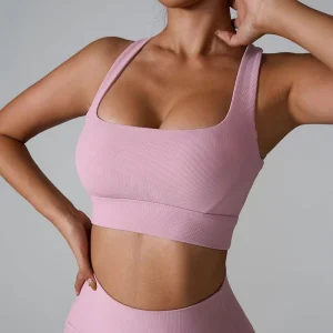 Women’s Breathable Yoga Sports Bras Quick Dry Spandex nylon Running Tops Yoga