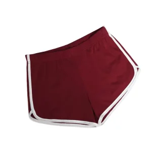 Women’s Candy Color Summer Booty Shorts Sexy Casual Slimming Yoga & Running Sports Shorts Pattern Skorts for Workout