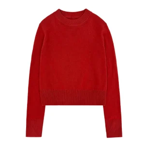 Women’s Cashmere Pullover Crew Neck Long Sleeve Knit Sweater