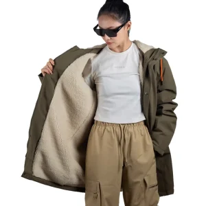 Women’s Cashmere Warm Coat Outdoor Waterproof Jacket Fashion Raincoat Custom OEM