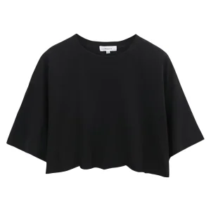 Women’s Casual Breathable Knitted Cotton Custom Logo Crop Top Streetwear T-shirt Women Crop Tops for Ladies