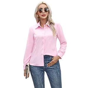 Women’s Casual Cardigan Button Shirt Polo Top