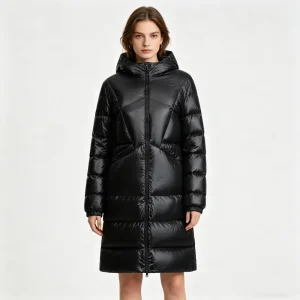 Women’s Casual Coat Outdoor Winter Thickened Long Puffer Down Jacket Warm Goose Down Filling