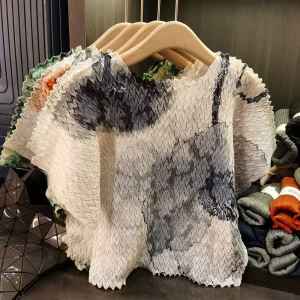 Women’s Casual High End Summer Short Sleeved Solid T Shirt Loose Anti Pilling Knitted Fabric Digital Printing 100% Polyester
