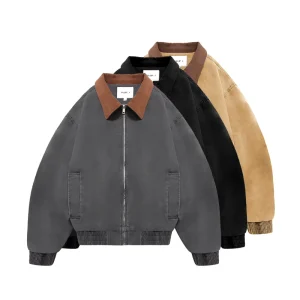 Women’s Casual Jacket Lapel Retro Sports Puffer Jacket Women’s Custom