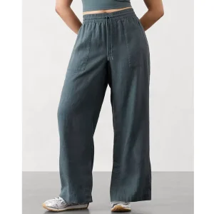 Women’s Casual Linen Pants Flat Front Trousers