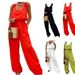 Women’s Casual Loose Jumpsuit Sleeveless Jumpsuit Plus Size Jumpsuits Playsuits