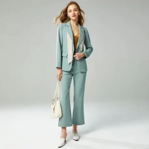 Women’s Casual Office Wear Suits Two Piece Summer Fashion Ladies Suits
