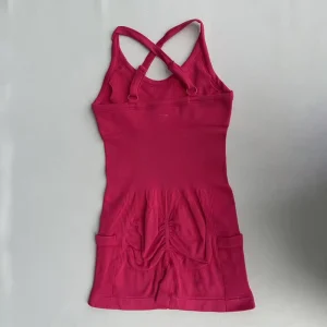 Women’s Casual One Piece Gym Bodysuits Backless Seamless Sports Jumpsuit Sleeveless Sportswear Rompers for Yoga