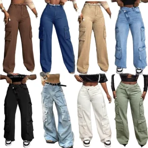 Women’s Casual Pants Work Pants Street Loose Freight Pants