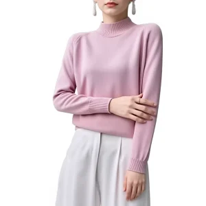 Women’s Casual Pullover Woven Winter Sweater Lace Button Front Print Decoration Fashionable for Ladies