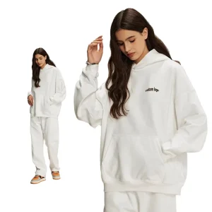 Women’s Casual Pullovers Trendy Long Sleeve Oversize Hoodie with Solid Color Print Hoodies & Sweatshirts