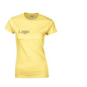 Women’s Casual Slim Fit O-Neck Lace Trim 100% Cotton Eco-Friendly Anti-Pilling Short Sleeve T-Shirt Custom Logo for Summer