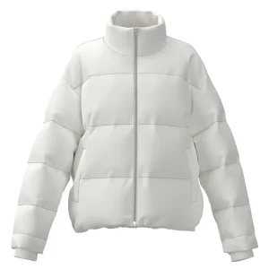 Women’s Casual Zipper Winter Quilted Puffer Jacket Stand Collar Windproof and Waterproof Down Coat