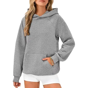 Women’s Clothing Casual Hoodies for Women Trendy Long Sleeve Sweatshirts Soild Color Oversized Hoodie Fall Pullover