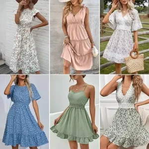 Women’s Clothing Dress Shirt Blouse Tops Pants Shorts Skirt Coat Bulk Used Clothes Factory Apparel Stock