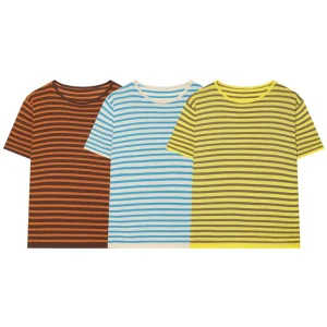 Women’s Clothing Summer New Fashionable and Elegant Versatile Loose Striped Knit Top 4192045