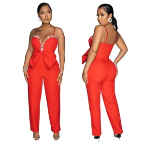 Women’s Clubwear Bodycon Long Pants Jumpsuit Romper for Party Dress