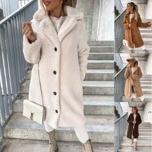 Women’s Coats Outside Wear Winter Thick Warm Korean Style Coat Woman’s Long Coat for Women