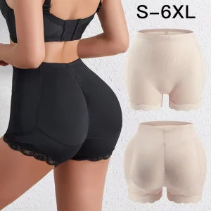 Women’s Comfortable Breathable Butt Lifter Panties Body Shaper With Hip Enhancer Pads Shorts and Tummy Control Boyshorts