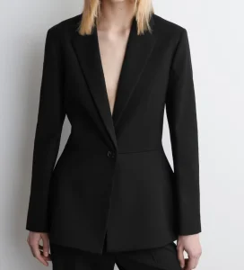 Women’s Corduroy Blazer Long Sleeve Single Button Tailored Office Suit Jacket Business Pants Set