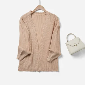 Women’s Cotton Cardigan Open Front Oversized Button Cotton Sweaters V Neck Loose Cotton Cardigans