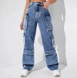 Women’s Cotton Cargo Pants Cotton Breathable Flat Front Straight Leg Summer Casual Outdoor Trousers
