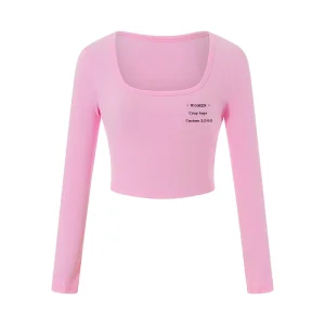Women’s Crop Tops Summer T Shirt Embroidery Print Custom Logo Factory Crop Tops Slim Fit T Shirt