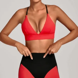 Women’s Cross Back Yoga Bra Quick Dry Four-Way Stretch for Training Custom Logo