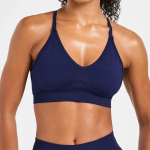 Women’s Cross Border Double Strap Seamless Spandex Nylon Yoga Bra High Intensity Quick Dry Sports Top for Outdoor Running