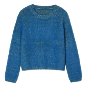 Women’s Custom Autumn Winter Fluffy Computer Knitted Soft Pullover Sweater