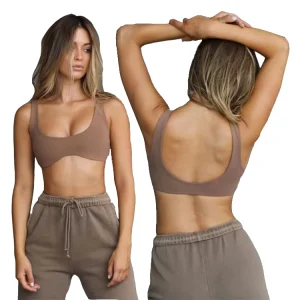 Women’s Custom Sports Bra U Back Push Up Padded Soft Four Way Stretch Breathable Adjustable Size XL
